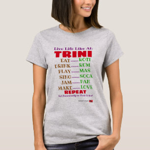 ラおもしろいトリニタイポグラフィのようなライブ Tシャツ