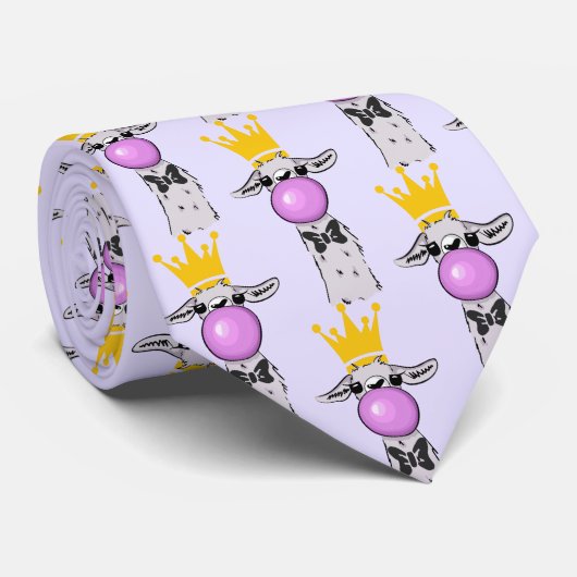 ラおもしろいマ吹はピンクのバブルパターン ネクタイ (ロール)