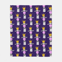 ラおもしろいマ吹はピンクのバブルパターン フリースブランケット