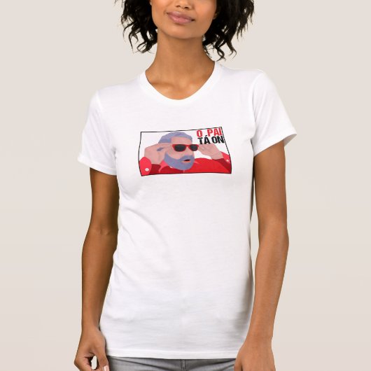 ラおもしろいミームとサングラス Tシャツ (正面)