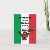 ラおもしろい気のあるそぶりをしたブカイタリアンード カード (正面)