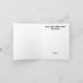 ラおもしろい気のあるそぶりをしたブカイタリアンード カード (内部)