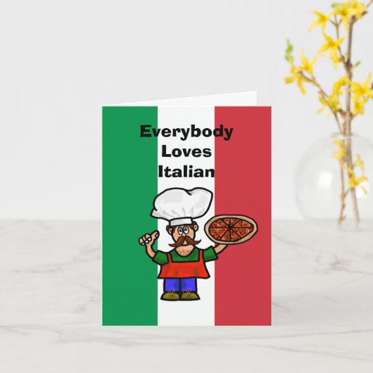 ラおもしろい気のあるそぶりをしたブカイタリアンード カード (黄色い花)