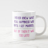 ラおもしろい結婚したイフ見積 ジャンボコーヒーマグカップ (右)