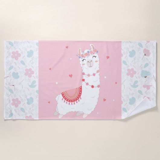 ラかわいらしマ ビーチタオル (正面)