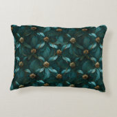 ラすごいックスティール(緑がかった色)と金ゴールド アクセントクッション (裏面)