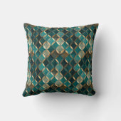 ラすごいックスティール(緑がかった色)と金ゴールド クッション (裏面)