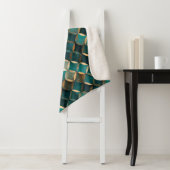 ラすごいックスティール(緑がかった色)と金ゴールド シェルパブランケット (インサイチュ)