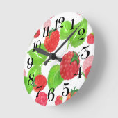ラアクアレラのreloj de pared frambuesas ラウンド壁時計 (傾斜)