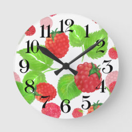 ラアクアレラのreloj de pared frambuesas ラウンド壁時計