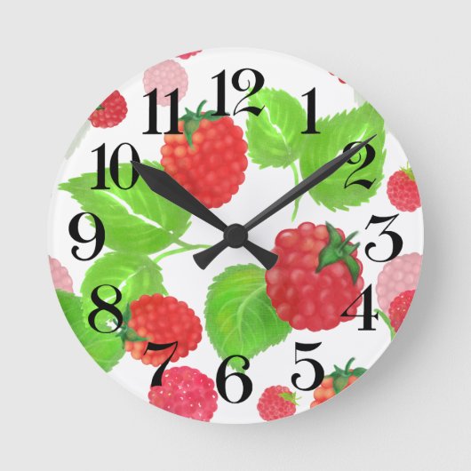 ラアクアレラのreloj de pared frambuesas ラウンド壁時計 (正面)
