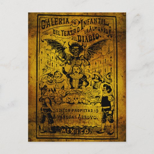 ラアルモネドデディアブロバイホセ・グアダルーペポサダ ポストカード (正面)