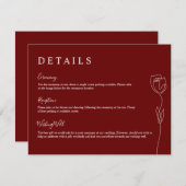 ライお洒落ンバラ詳細エンクロージャカード 招待状 (正面/裏面)