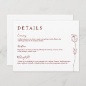 ライお洒落ンバラ詳細エンクロージャカード 招待状 (正面/裏面)