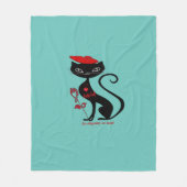 ライかわいらしド フリースブランケット (正面)