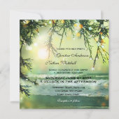 ライきらめくトビーチ結婚式招待状 招待状 (正面)