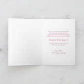 ライきらめくト新生児ガール誕生のお知らせ シーズンカード (内部)