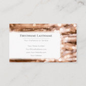 ライきらめくト《写真》ぼけ味プロフェッショナルイベント管理者 名刺 (裏面)