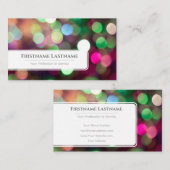 ライきらめくト《写真》ぼけ味プロフェッショナルイベント管理者 名刺 (正面/裏面)