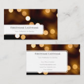 ライきらめくト《写真》ぼけ味プロフェッショナルイベント管理者 名刺 (正面/裏面)