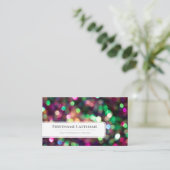 ライきらめくト《写真》ぼけ味プロフェッショナルイベント管理者 名刺 (スタンド正面)