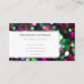 ライきらめくト《写真》ぼけ味プロフェッショナルイベント管理者 名刺 (裏面)