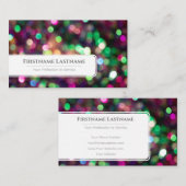 ライきらめくト《写真》ぼけ味プロフェッショナルイベント管理者 名刺 (正面/裏面)