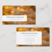 ライきらめくト《写真》ぼけ味プロフェッショナルイベント管理者 名刺 (正面/裏面)