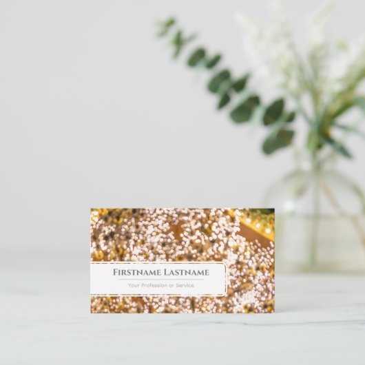 ライきらめくト《写真》ぼけ味プロフェッショナルイベント管理者 名刺 (スタンド正面)