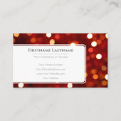 ライきらめくト《写真》ぼけ味プロフェッショナルイベント管理者 名刺 (裏面)