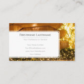 ライきらめくト《写真》ぼけ味プロフェッショナルイベント管理者 名刺 (裏面)