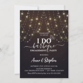 ライきらめくトI do BBQ婚約パーティ 招待状 (正面)