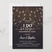 ライきらめくトI do BBQ婚約パーティ 招待状 (正面)