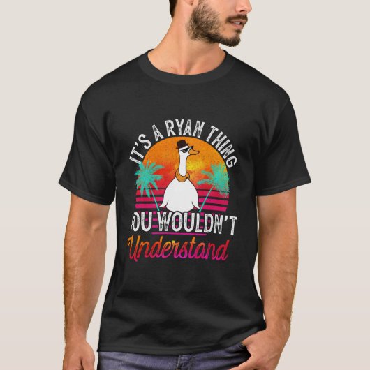 ライの言うことを理解できないのはライアンおもしろいだ Tシャツ (正面)