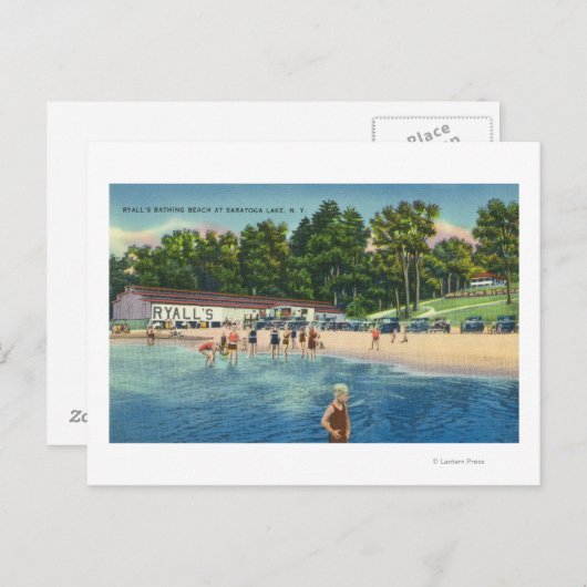 ライアルの入浴ビーチアットサラトガレイクビュー ポストカード (正面/裏面)