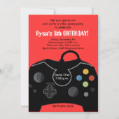 ライアンのビデオゲームパーティー 招待状 (正面)