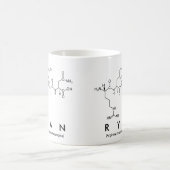ライアンのペプチッド名前のマグ コーヒーマグカップ (中央)