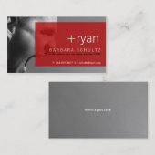 ライアンの顔[赤]名刺 名刺 (正面/裏面)