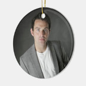 ライアンケリー音楽-オーナメント-灰色 セラミックオーナメント (左)