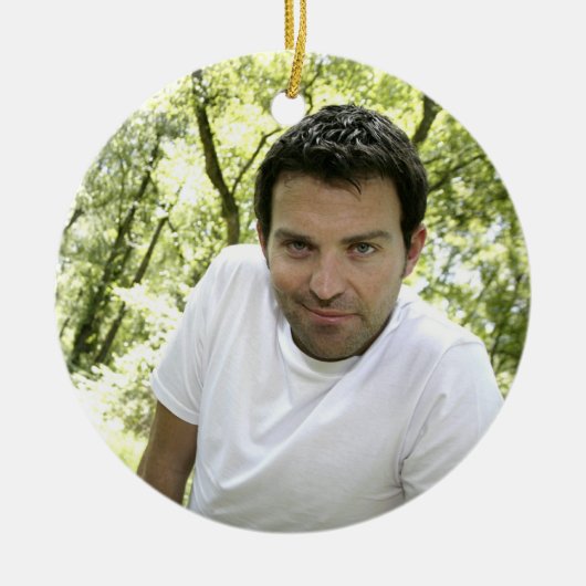 ライアンケリー音楽-オーナメント-緑の木 セラミックオーナメント (正面)