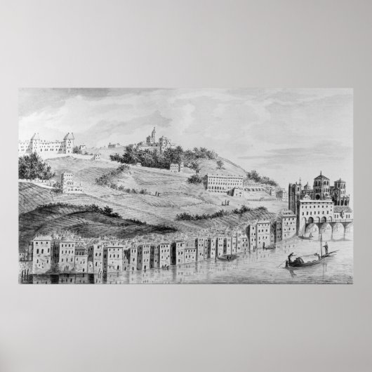 ライアンズの街の港の景色 ポスター (正面)