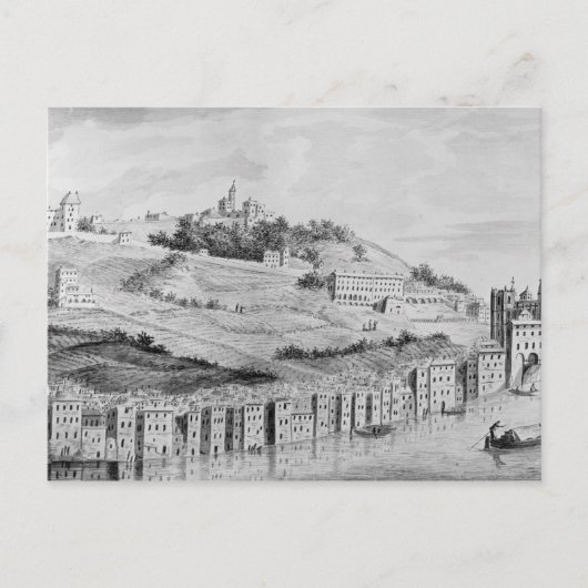 ライアンズの街の港の景色 ポストカード (正面)