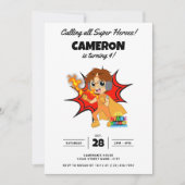 ライアンズワールド漫画誕生日 招待状 (正面)