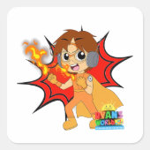 ライアンズワールド誕生日 スクエアシール (正面)