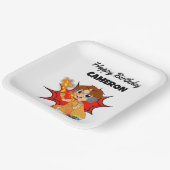 ライアンズワールド誕生日 ペーパープレート (傾斜あり)