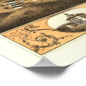 ライアンズ， IAパノラママップ – 1868 ポスター (角)