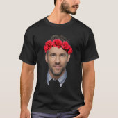ライアンレイノルズフラワークラウン Tシャツ (正面)