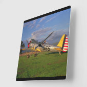 ライアン、PT-22のWWII_Classicの航空 スクエア壁時計 (傾斜)