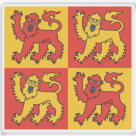 ライウェリンの旗（四角） シール