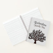ライエレガントトグレーブラックファミリーツリー系図学 ノートブック (内部)